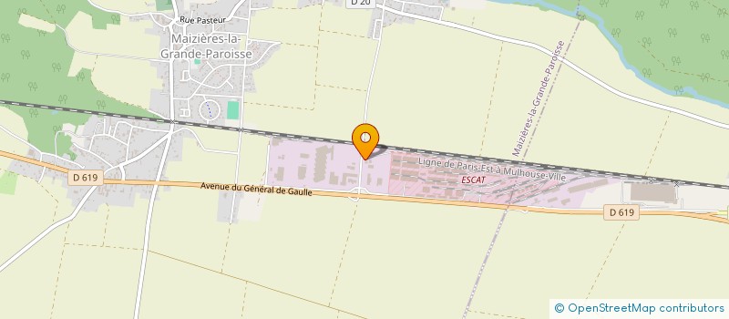 localisation de l'entreprise RELAIS DE POUSSEY  MAIZIERES-LA-GRANDE-PAROISSE