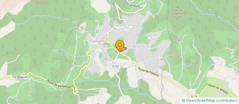 localisation de l'entreprise RELAIS DE SEILLANS  SEILLANS