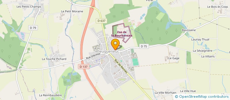 localisation de l'entreprise RELAIS DEPOT LA BLANCHISSERIE à PLEUGUENEUC