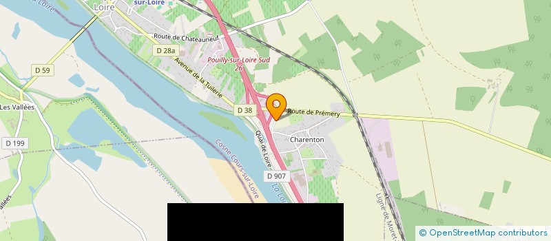 localisation de l'entreprise RELAIS DES 2OO BORNES SOC à POUILLY SUR LOIRE