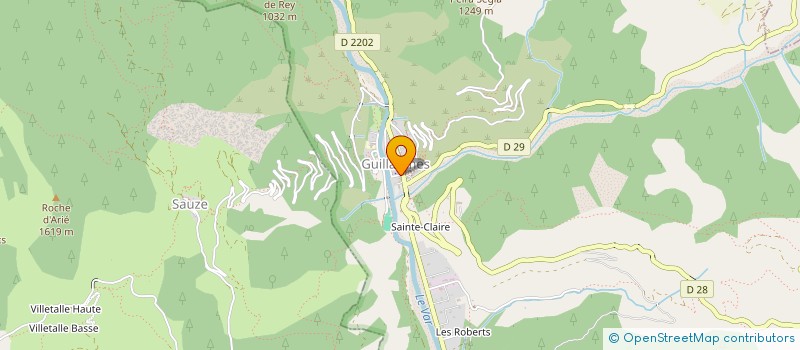 localisation de l'entreprise RELAIS DES ALPES  GUILLAUMES