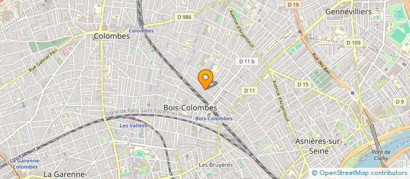 localisation de l'entreprise RELAIS DES CHENES à BOIS-COLOMBES