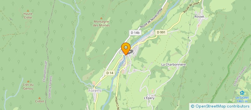 localisation de l'entreprise RELAIS DES MOINES  CHEZERY-FORENS