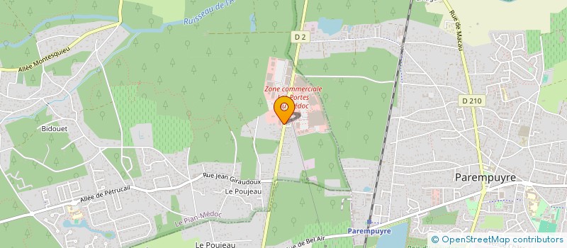 localisation de l'entreprise RELAIS DES PORTES DU MEDOC  LE PIAN-MEDOC