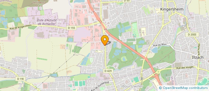 localisation de l'entreprise RELAIS DES VIGNES  KINGERSHEIM