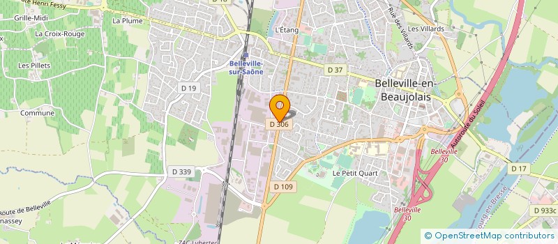 localisation de l'entreprise RELAIS DU BEAUJOLAIS  BELLEVILLE-EN-BEAUJOLAIS