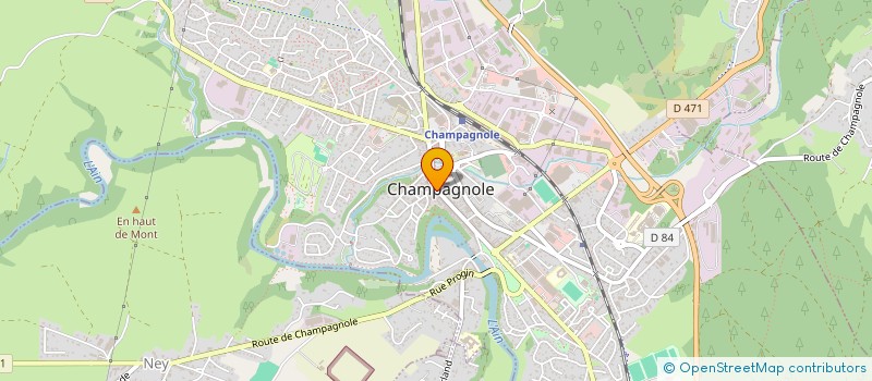 localisation de l'entreprise RELAIS DU FUME à CHAMPAGNOLE