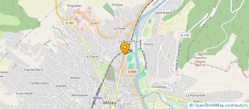 localisation de l'entreprise RELAIS DU STADE à MILLAU