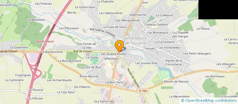 localisation de l'entreprise RELAIS EMPLOI DE SAINTE-MAURE-DE-TOURAINE  SAINTE-MAURE-DE-TOURAINE