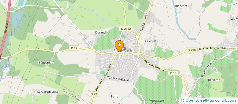 localisation de l'entreprise RELAIS ENT TRAVAIL TEMPORAIRE INSERTION à SAINT-SAVIN
