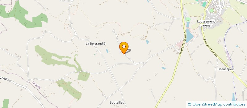 localisation de l'entreprise RELAIS EQUESTRE DE BRAMETOURTE  LAUTREC