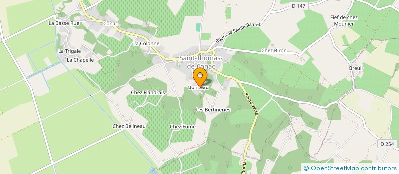 localisation de l'entreprise RELAIS EQUESTRE DU HARAS ST THOMACAIS  SAINT-THOMAS-DE-CONAC