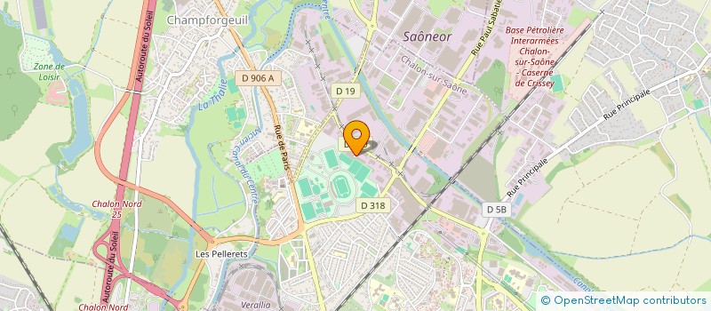 localisation de l'entreprise RELAIS EQUIPEMENT à CHALON-SUR-SAONE