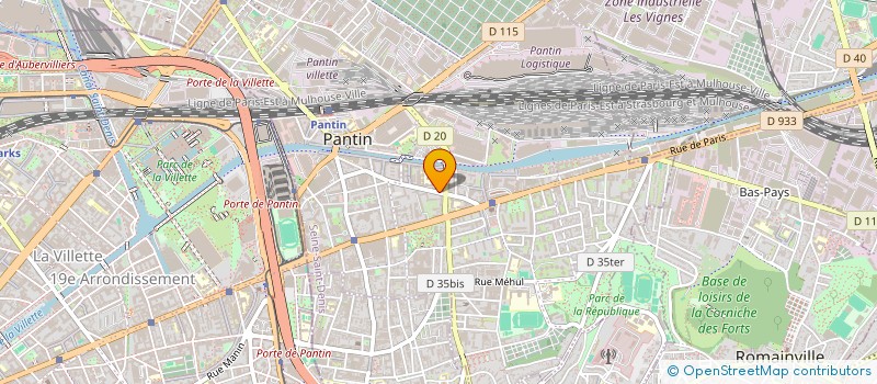 localisation de l'entreprise RELAIS FORMATION  PANTIN