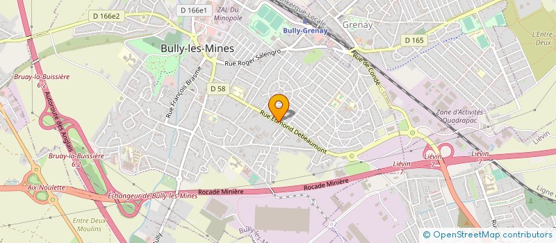 localisation de l'entreprise RELAIS FRIGORIFIQUE A21 à BULLY-LES-MINES