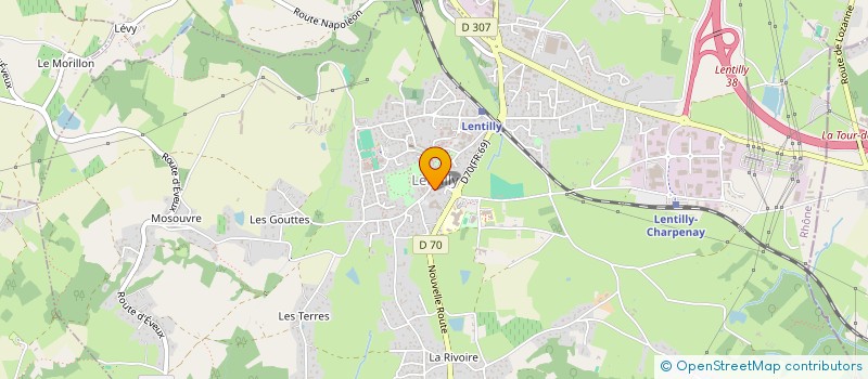 localisation de l'entreprise RELAIS GOURMAND  LENTILLY