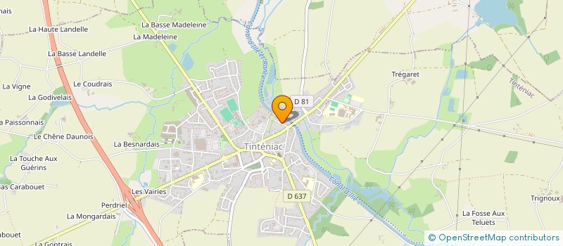 localisation de l'entreprise RELAIS & GUINGUETTE  TINTENIAC
