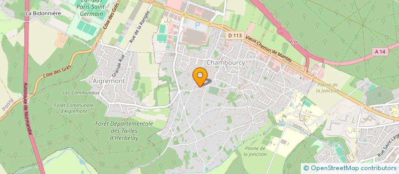 localisation de l'entreprise RELAIS JEUNES ET FAMILLES 78 à CHAMBOURCY