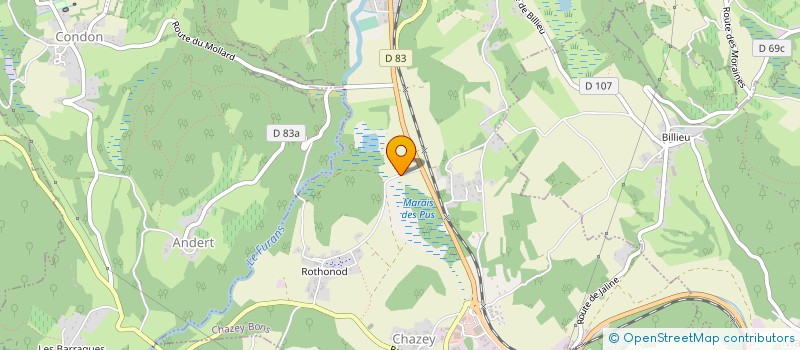 localisation de l'entreprise RELAIS LA ROTHONOISE à CHAZEY-BONS