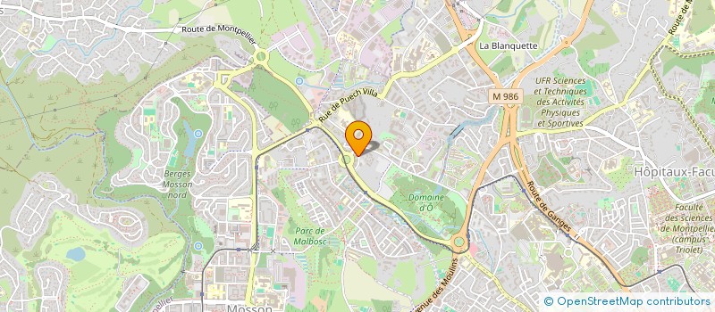 localisation de l'entreprise RELAIS MALAKOFF DU LANGUEDOC à MONTPELLIER