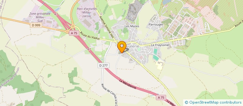 localisation de l'entreprise RELAIS MILLAU LARZAC à L'HOSPITALET-DU-LARZAC