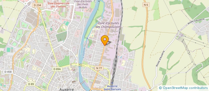 localisation de l'entreprise RELAIS PARC AUXERRE à AUXERRE