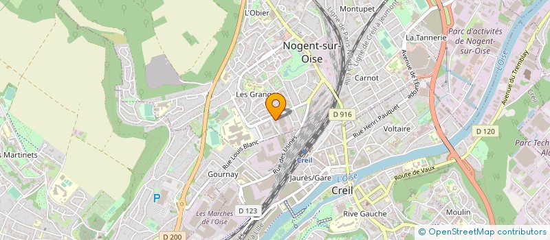 localisation de l'entreprise RELAIS PARIS AMIENS  NOGENT-SUR-OISE