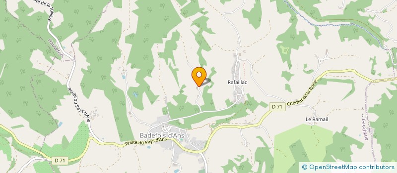 localisation de l'entreprise RELAIS PAROISSIAL ST AGNAN  HAUTEFORT