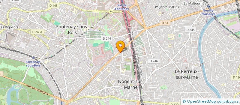 localisation de l'entreprise RELAIS PLAISANCE  NOGENT-SUR-MARNE