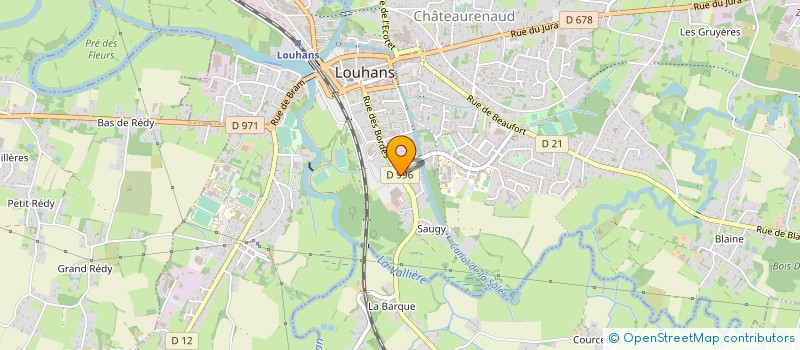 localisation de l'entreprise RELAIS PNEUS à LOUHANS