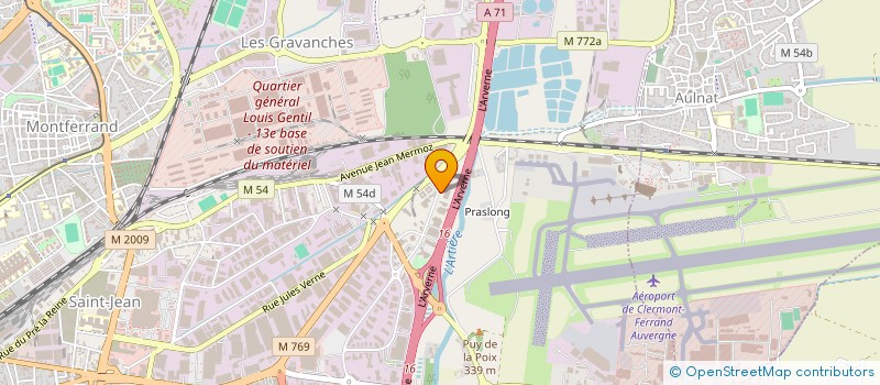 localisation de l'entreprise RELAIS POIDS LOURDS AUVERGNE  CLERMONT-FERRAND