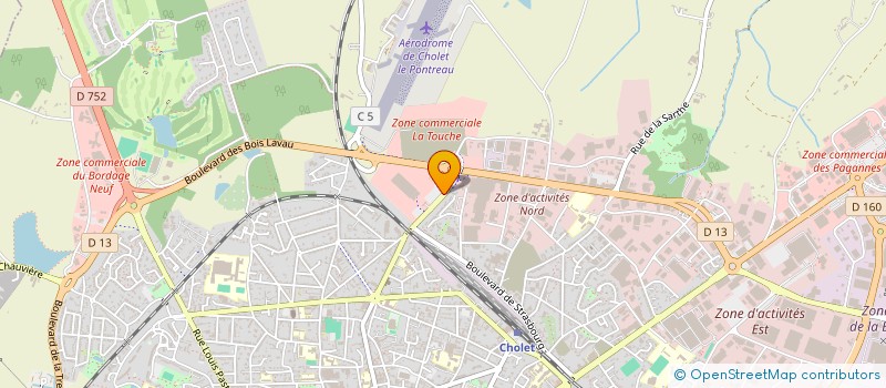 localisation de l'entreprise RELAIS POISSONNEAU à CHOLET