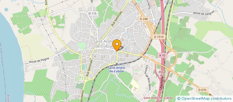 localisation de l'entreprise RELAIS POUR EMPLOI LOCAL INFO INSERTION à SAINT-ANDRE-DE-CUBZAC