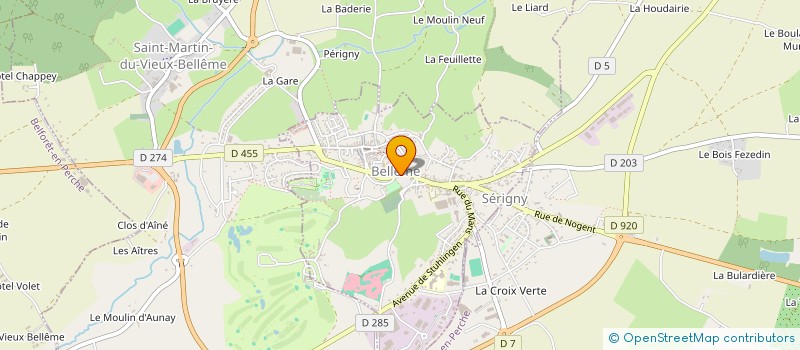 localisation de l'entreprise RELAIS SAINT LOUIS à BELLEME