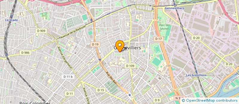 localisation de l'entreprise RELAIS TAXI PARISIEN à GENNEVILLIERS