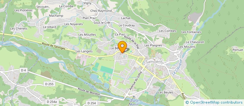 localisation de l'entreprise RELAIS VACANCES LOISIRS DU GIFFRE  SAMOENS