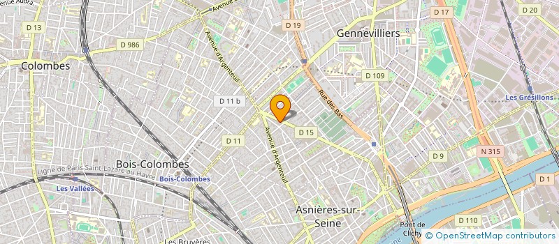localisation de l'entreprise RELAIS-VOLTAIRE à ASNIERES-SUR-SEINE