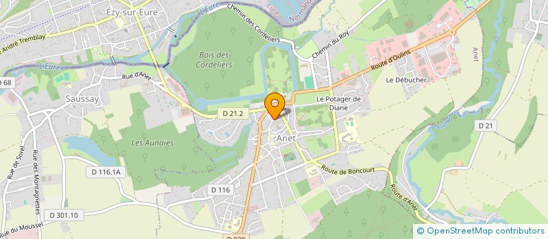 localisation de l'entreprise RELAMIRA LES P'TITS CHOUX à ANET