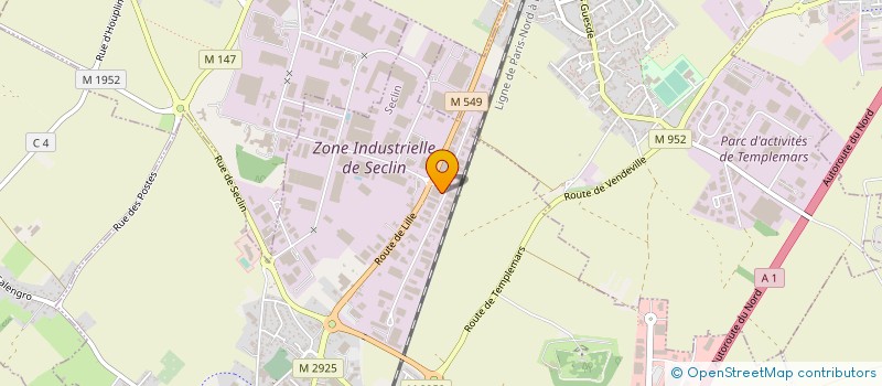 localisation de l'entreprise RELAMPING SERVICE LED à SECLIN