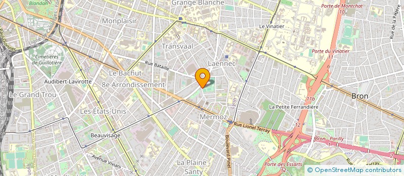 localisation de l'entreprise RELAMPTEC à LYON