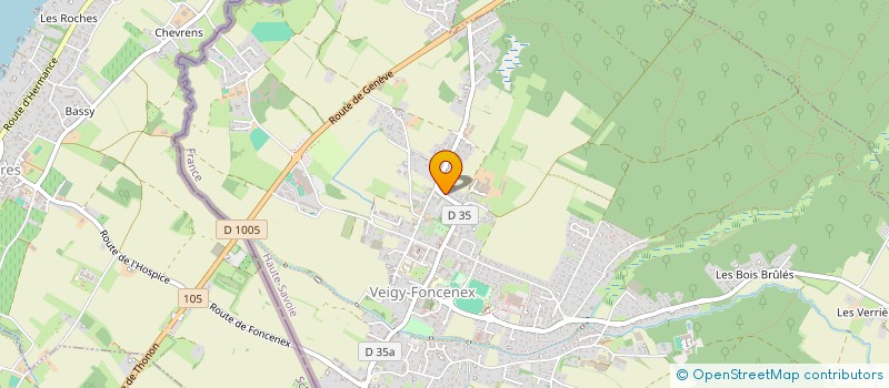 localisation de l'entreprise RELANCE  VEIGY-FONCENEX