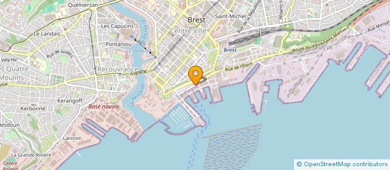 localisation de l'entreprise RELANCE PLATRE LOUMERGAT à BREST