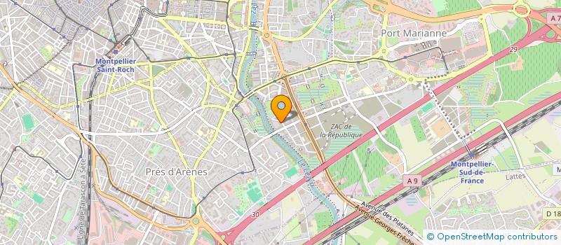 localisation de l'entreprise RELANZA à MONTPELLIER
