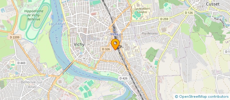 localisation de l'entreprise RELATEL  VICHY