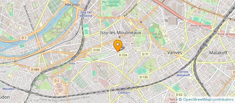 localisation de l'entreprise RELATIONS RH à ISSY LES MOULINEAUX