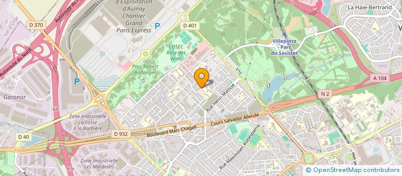 localisation de l'entreprise RELATIONS URBAINES EMERGENTES à AULNAY-SOUS-BOIS