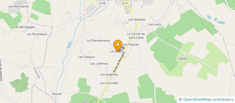 localisation de l'entreprise RELAX   AU   LOGIS  MENETOU-SALON