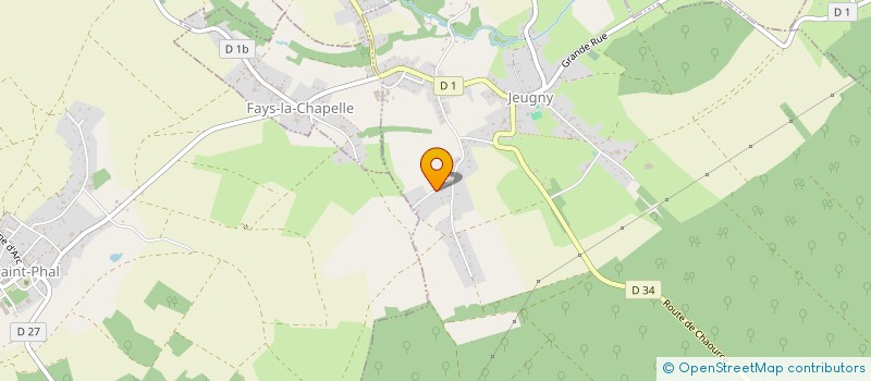 localisation de l'entreprise RELAX'EAU L'IDEAL DE SOI  JEUGNY