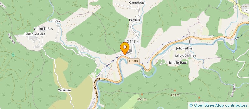 localisation de l'entreprise RELEASE FACTORY à SAINT-VINCENT-D'OLARGUES