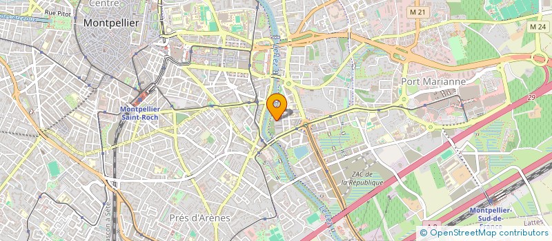 localisation de l'entreprise RELEASE SAS à MONTPELLIER